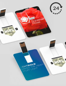 PENDRIVE PERSONALIZADO SLIM CARD 24H USB impresos promocionales